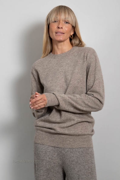 Джемпер шерстяной женский серый 402-4-NF-1W