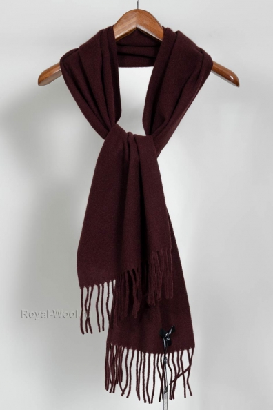 Шарф кашемировый коричневый чайный 760-52
