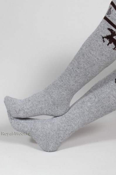 Гольфы шерстяные женские «олени» 099-5-5