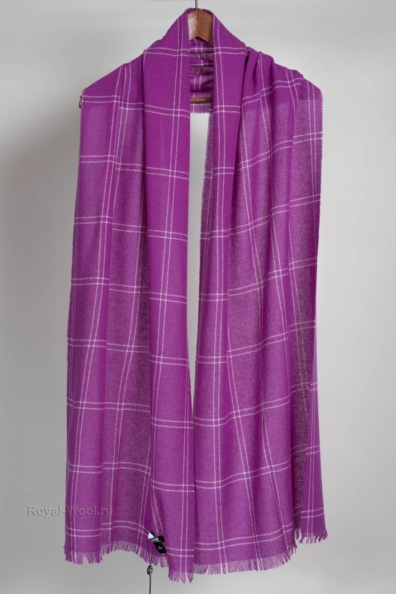Фиолетовый женский палантин из кашемира 154-3G-19