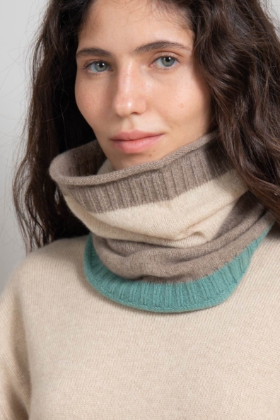 Шарф-снуд кашемировый цветной 760-GE-5