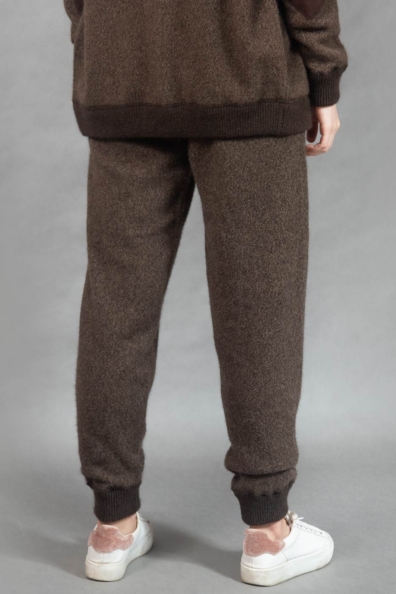 Брюки шерстяные коричневые пух яка 1911-55-1MM