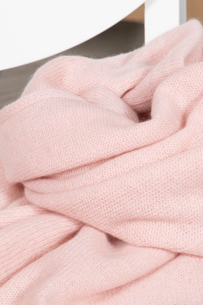 Палантин из кашемира нежно-розовый 154-3G-20