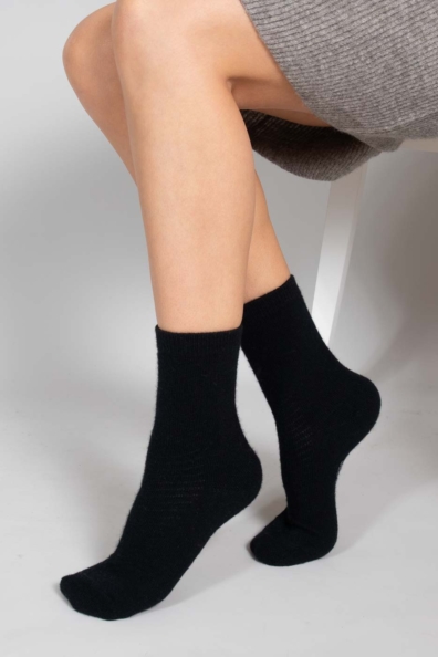 Носки кашемировые черные 112-13