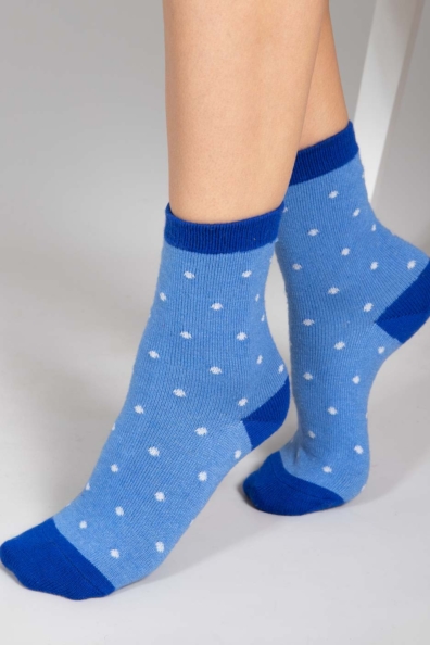 Носки шерстяные сине-голубые 1113-42