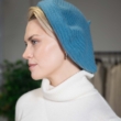 Берет голубой кашемировый фото1