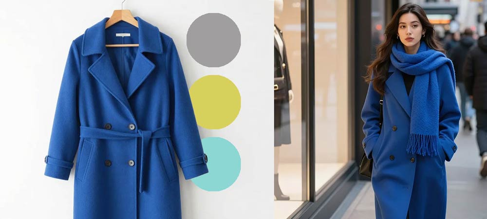 Шарфы для синего пальто